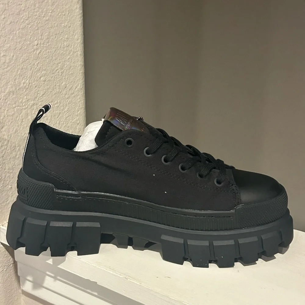 Palladium Industrial Shoes Women’s 6.5 Medium REVOLT LO TX Black 97243-010-M NEW - Picture 5 of 10